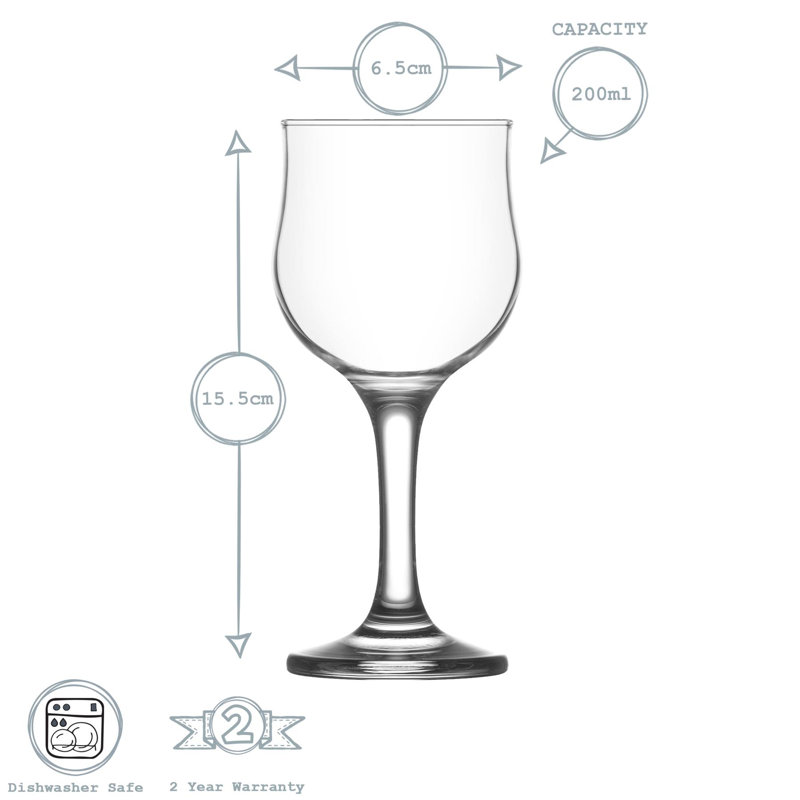 Red Wine Glass, 200ml, 12