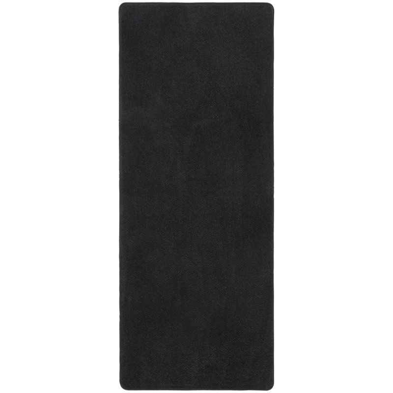 Fancy Black Rug, Runner 80 x 200cm