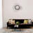 Elegant Decorative Mirror, 25.6 x 1.6 x 22.4 Inches | 100% Metal Construction, Sleek Black Finish | Perfect for Living Room, Entryway & Bedroom Décor, Adds Depth and Style to Any Space