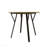Vintage Industrial Round Dining Table, 35.4 Inch Small Space Kitchen Table