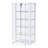 5-shelf Display Curio Cabinet with LED Lighting White