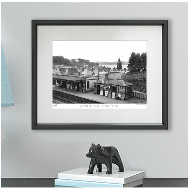 Lympstone, S.W. Railway Station 1904 by Francis Frith - Single Picture Frame Print, 40cm H x 50cm W x 2.3cm D