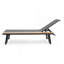 ENSEMBLE DE 2 CHAISE-CHAUSSURE AVEC PISCINE EN BOIS WATERLOO (62756.00BLKMP2)