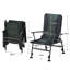 Folding Fishing Chair Up to 150KG, Portable Camping Chairs for Adults with Arms, Removable Cushion, Adjustable Backrest and Fixed Headrest for Beach Fishing Outdoor Picnic