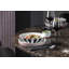 Villeroy & Boch Memphis Collection Large Bowl, Premium Porcelain, Made in Germany, Generous 21 oz Capacity, 8.5 in Diameter, Dishwasher & Microwave Safe, Black-White Striped Geometric Design, Perfect for Salad or Fruit