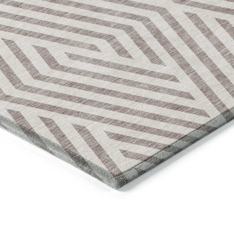 Altair Washable Geometric Indoor / Outdoor Rug, Rectangle 2'6" x 3'10"