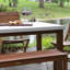 Table d'extérieur Fleur L 38 x l 68