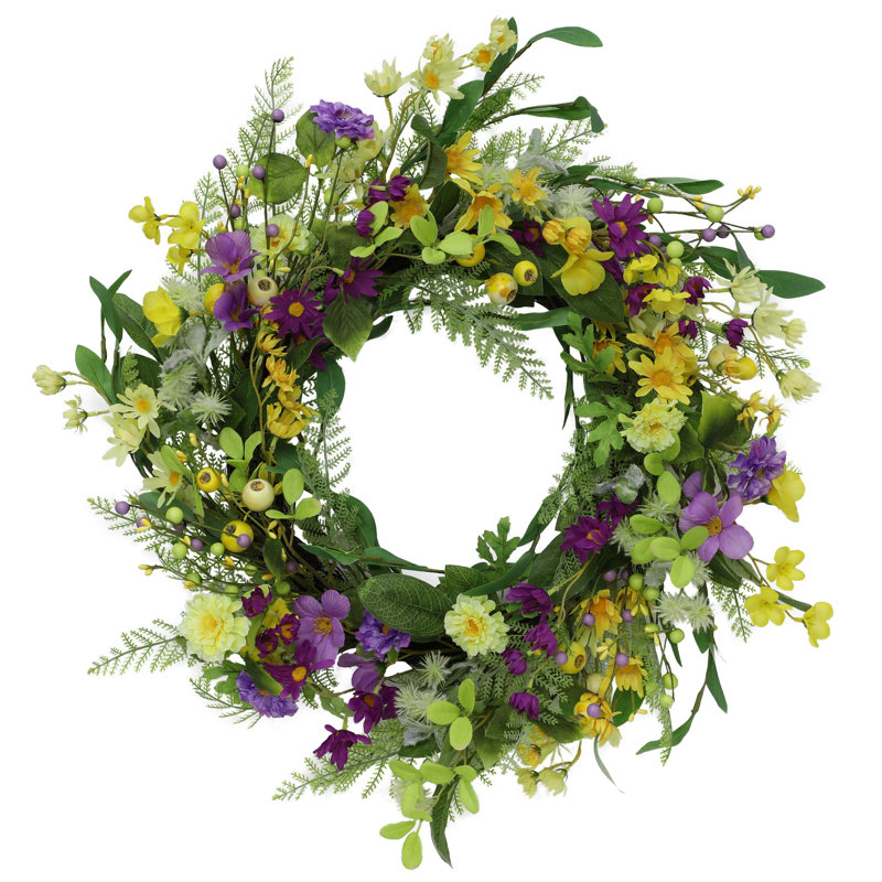 Faux Pine Polyester 24'' Wreath
