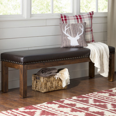 Breedenjr PU Leather Upholstered Bench