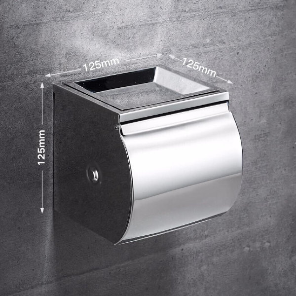 Stainless Steel 304 Toilet Paper Holder Concealed Tissue Holder Stand  Waterproof