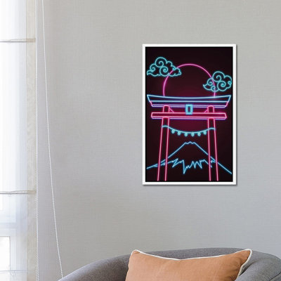 Neon Torii by Donnie Art - Gallery-Wrapped Canvas Giclée on Canvas