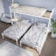 Triple lit superposé pour enfants, 3 lits superposés pour 3 personnes, lits superposés en métal triple, se sépare en 3 lits simples, structure à bruit réduit, blanc-1371808458