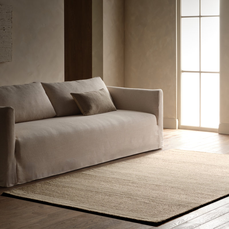 Tapis brun clair / gris touffeté à blocs de couleurs Finnigan Langra FGN06 (12 pi x 15 pi)