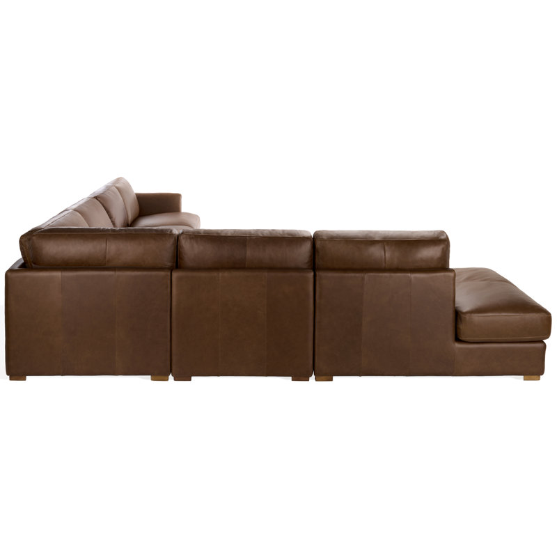 Canapé modulaire en cuir Gustav