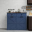 Armoire poubelle double inclinable Farmhouse Blue
