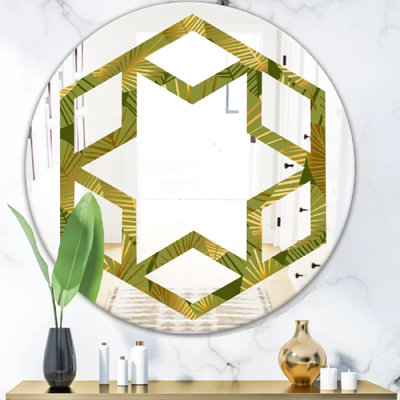 Miroir mural Hexagon Star Leaves I Eclectic