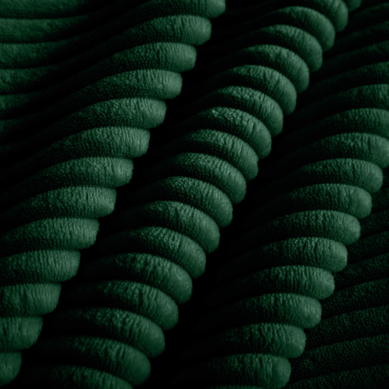 Corduroy club profond, avec fauteuil de chambre à dossier confortable et coussin ergonomique, Vert