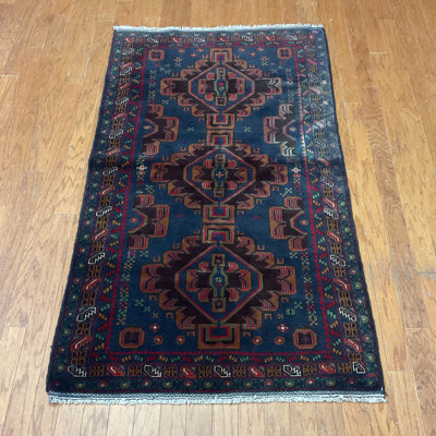  Handmade Balouchi Wool Rug