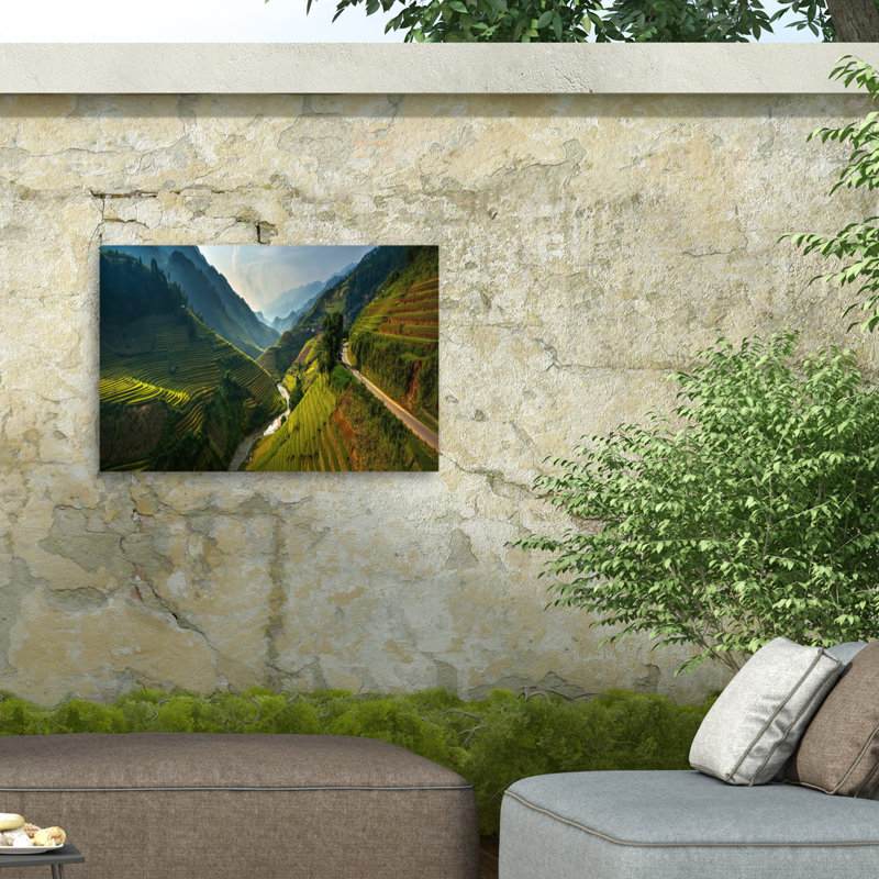 «Mu Cang Chai» sur toile par Sarawut Intarob, H 12 po x l 19 po