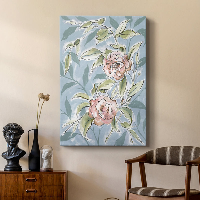 Camélias délavés II - galerie Cavas sur mesure