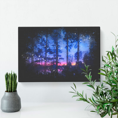 Sunset Through The Trees - Wrapped Canvas Print