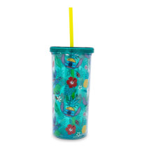 TIIMG Funny Stitch Mug Lilo & Stitch Inspired Thermos Hibiscus