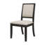 Ensemble de salle à manger extensible Lyndall en noir et crème-1520502688