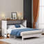 Commode lit escamotable en pin massif avec station de charge et grand tiroir de rangement pour bureau à domicile ou petite pièce-1160822647