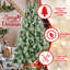 Arbre de Noël 59,06 po, 51 branches de pin séduisant, 694 pointes et branches à aiguille dure, conception à charnières à réglage par tracas, arbre de support en fonte robuste de 5 pi plus longtemps, effort mixte charmant et rustique-1536643117