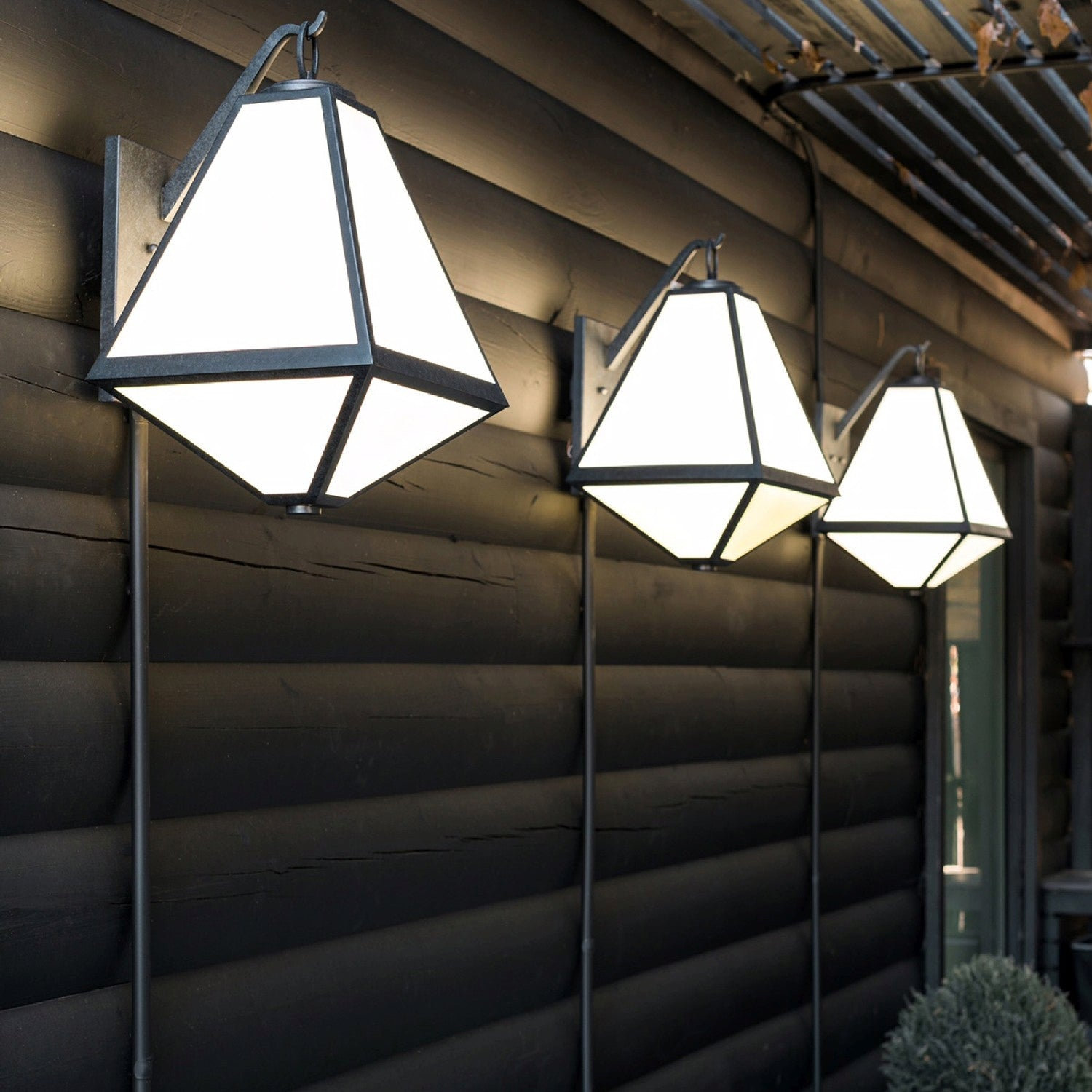Maribel 2-Light Frosted Glass Outdoor Wall Lantern
