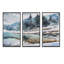 «Mountain Hill Reflection In Water», ensemble d'art mural sur toile encadré paysage-684955388-684955366
