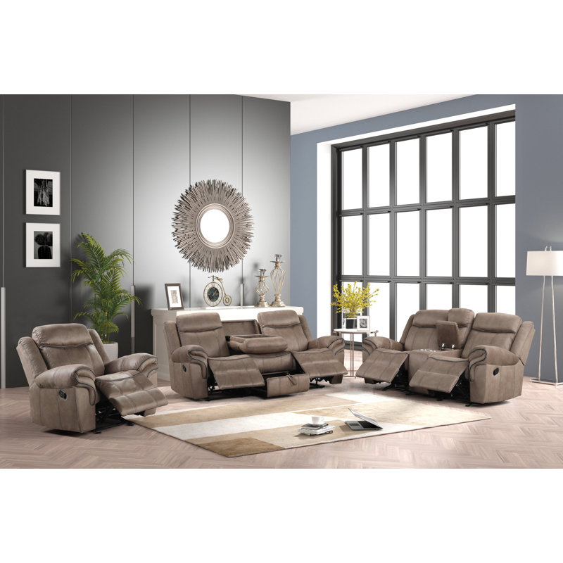 Ensemble de salon inclinable 3 pièces Chokoloskee