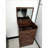 Compact Walnut Makeup Vanity With Modern Design And Practical Storage Stylish Convenient Options-424062722