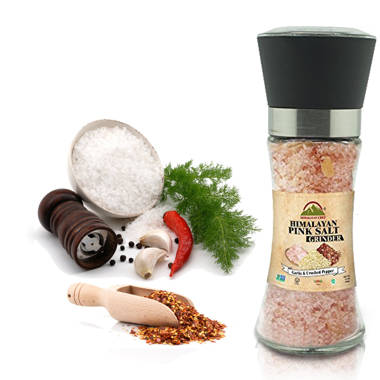 Himalayan Chef Pink Salt Square Plastic Grinder - 13 oz & Reviews