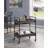 Jerrick Walnut & Black Finish Serving Cart