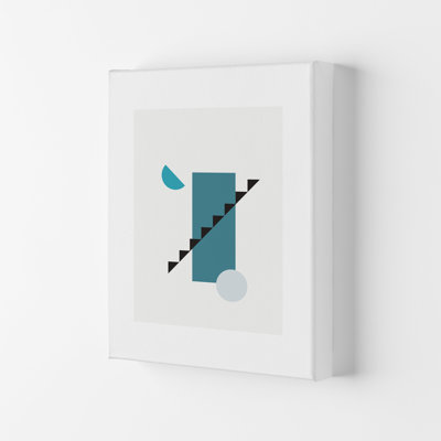 Mita Teal Abstract N11 by Pixy Paper - Print