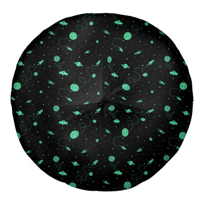 Oreiller de sol touffeté rond Katelyn Elizabeth