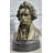 Ludwig Van Beethoven Bronze Metal Bust Sculpture Statue On Marble Base