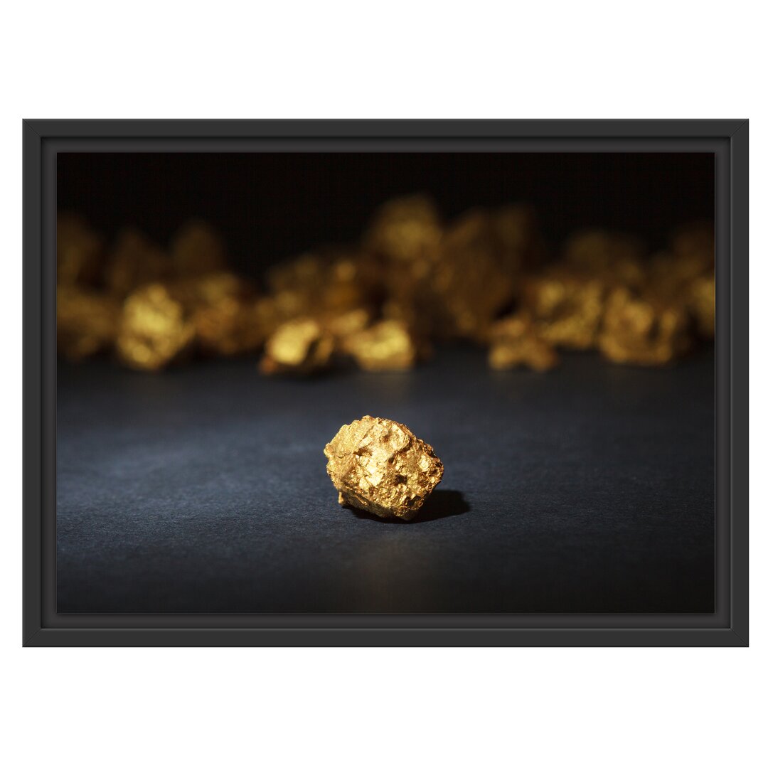 Gerahmtes Wandbild Goldnugget