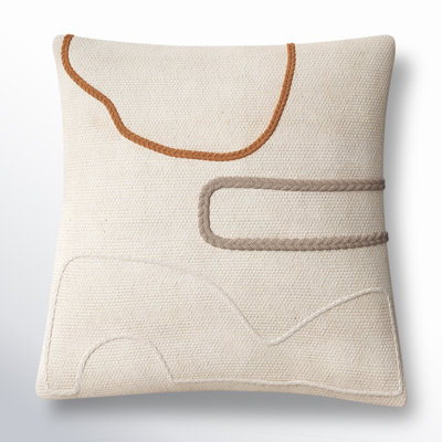 Alain Embroidered Throw Pillow