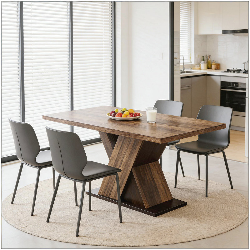 Chic Kitchen Table,Dining Table,X Shaped Design Greeting Table