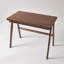 Bureau d'ordinateur 100% bois d'hévéa massif, bureau d'écriture rétro en noyer avec tiroir, structure robuste en A, table d'étude de bureau à domicile standard de 39,37 po x 21,65 po, 0,71 po d'épaisseur
