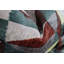 Velvet Geometric Lumbar Pillow Cover & Insert