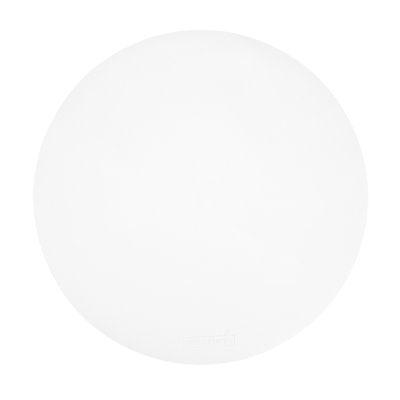 Articles de table pour le restaurant - napperons de table de 15 pouces, 6 napperons ronds en vinyle - gaufré, résistant aux taches, napperons en vinyle blanc pour les tables, aspect cuir, protège les surfaces