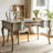 Retro Rectangular Gray Distressed Solid Wood Desk-35072652