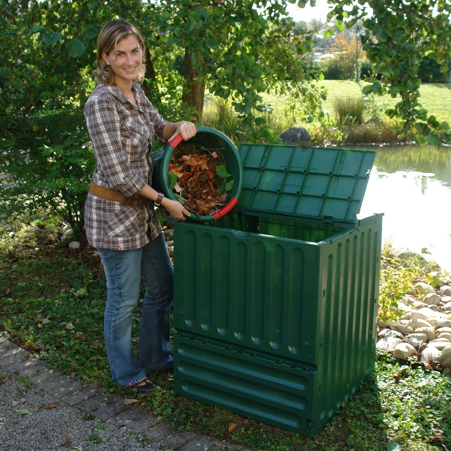 Exaco 2.4 Plastic Kitchen compost bin Composter in the Composters  department at