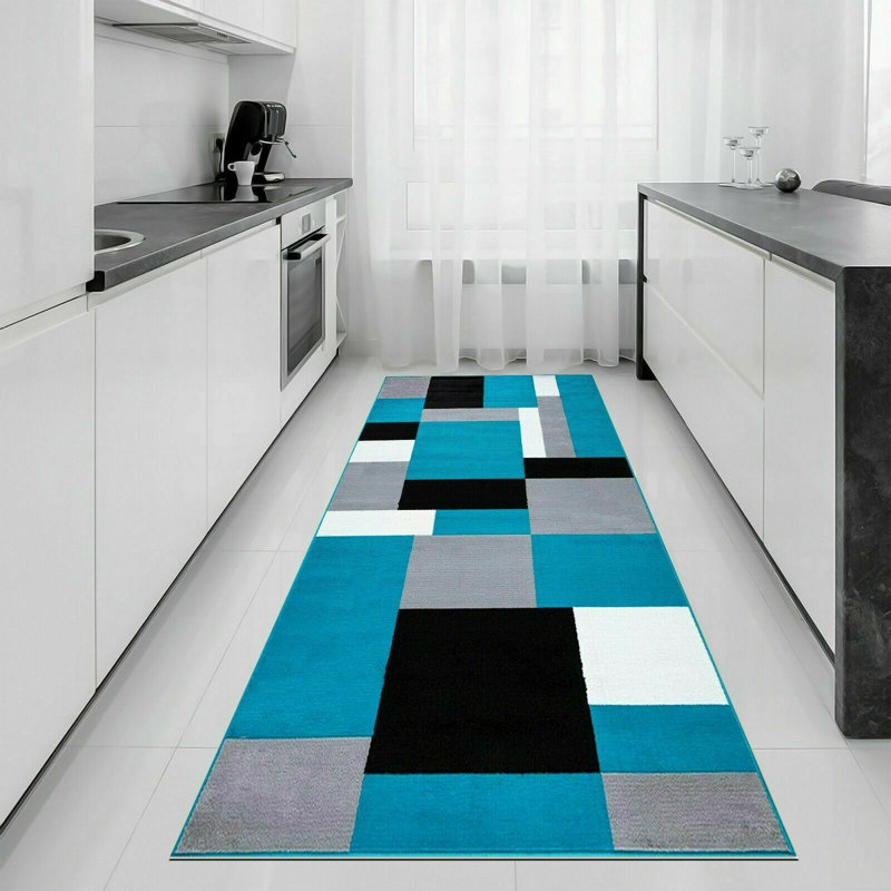 Harrower Geometric Hand Loomed Area Rug, Rectangle 60 x 220cm