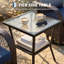 Ensemble de conversation de patio 3 pièces avec chaises à bascule pivotantes à 360°, ensemble de meubles d'extérieur en résine tressée PE avec coussins et table basse, ensemble de 2 chaises-989436166