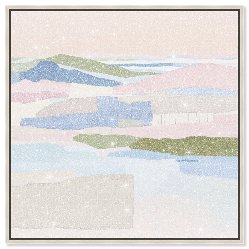 Pastel Haze Print by Oliver Gal, 13" H x 13" W, Silver Floater Frame