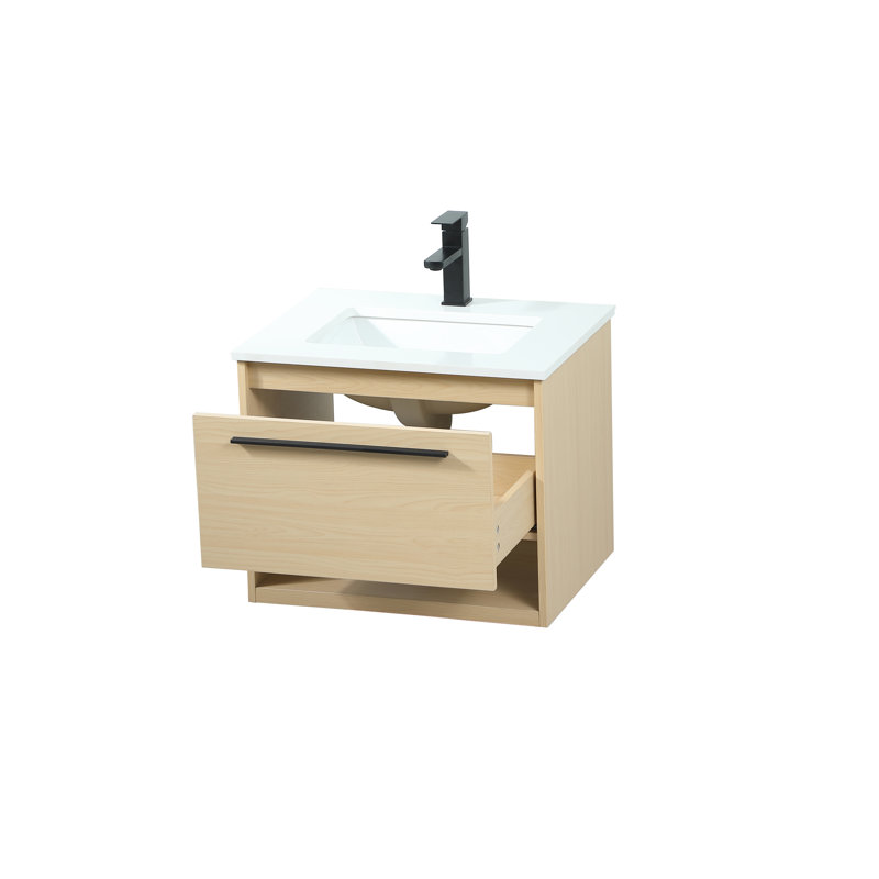 Meuble-lavabo simple 24 po, Érable
